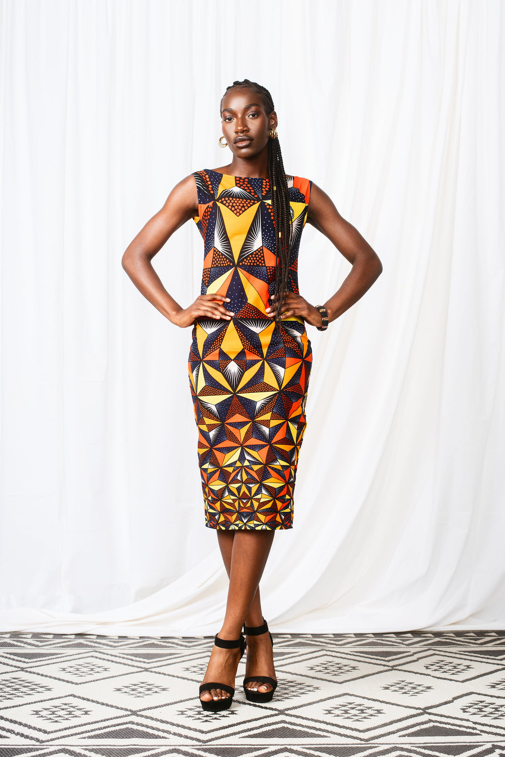 Women's Ninzi Column Sheath Midaxi Dress