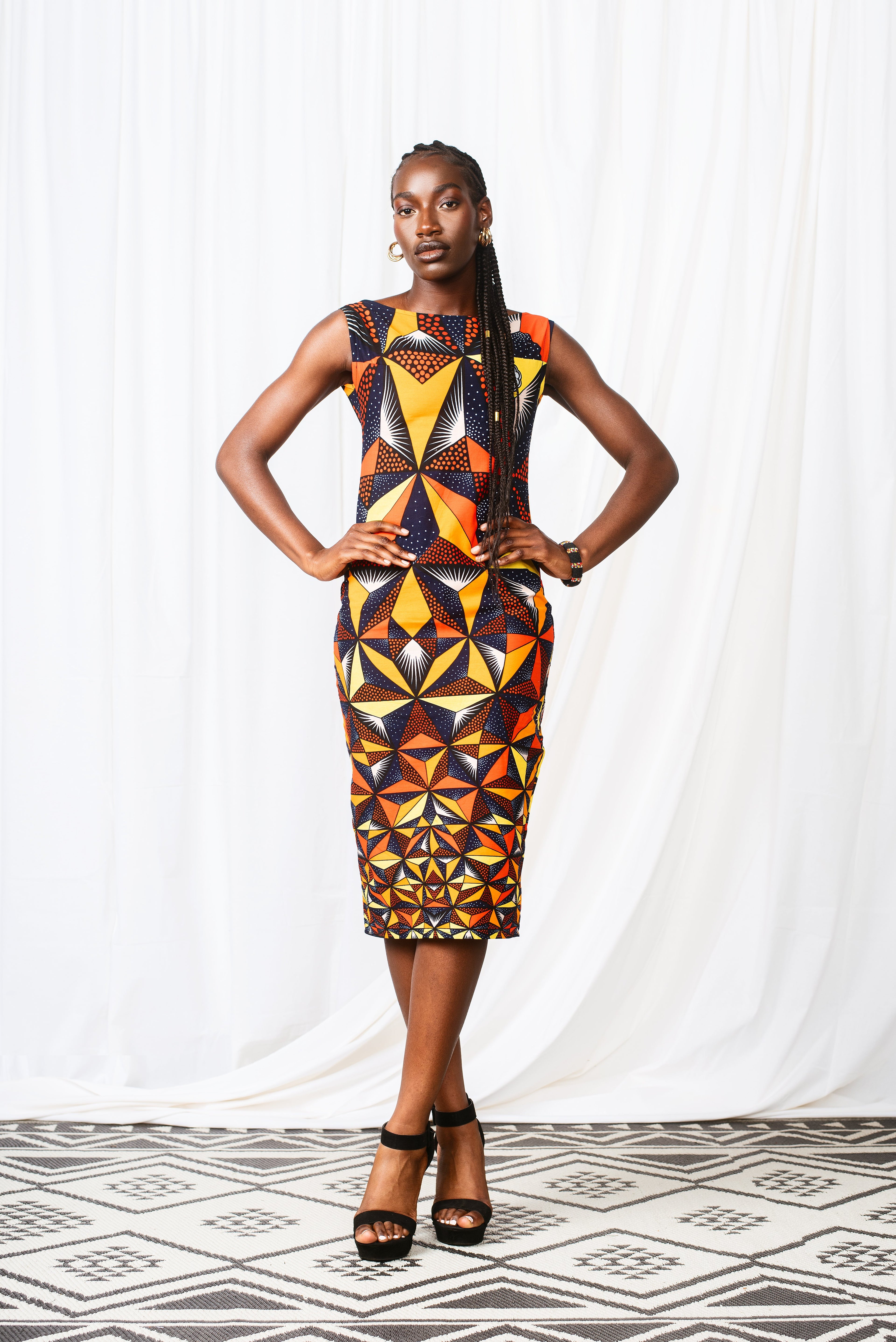 Women's Ninzi Column Sheath Midaxi Dress