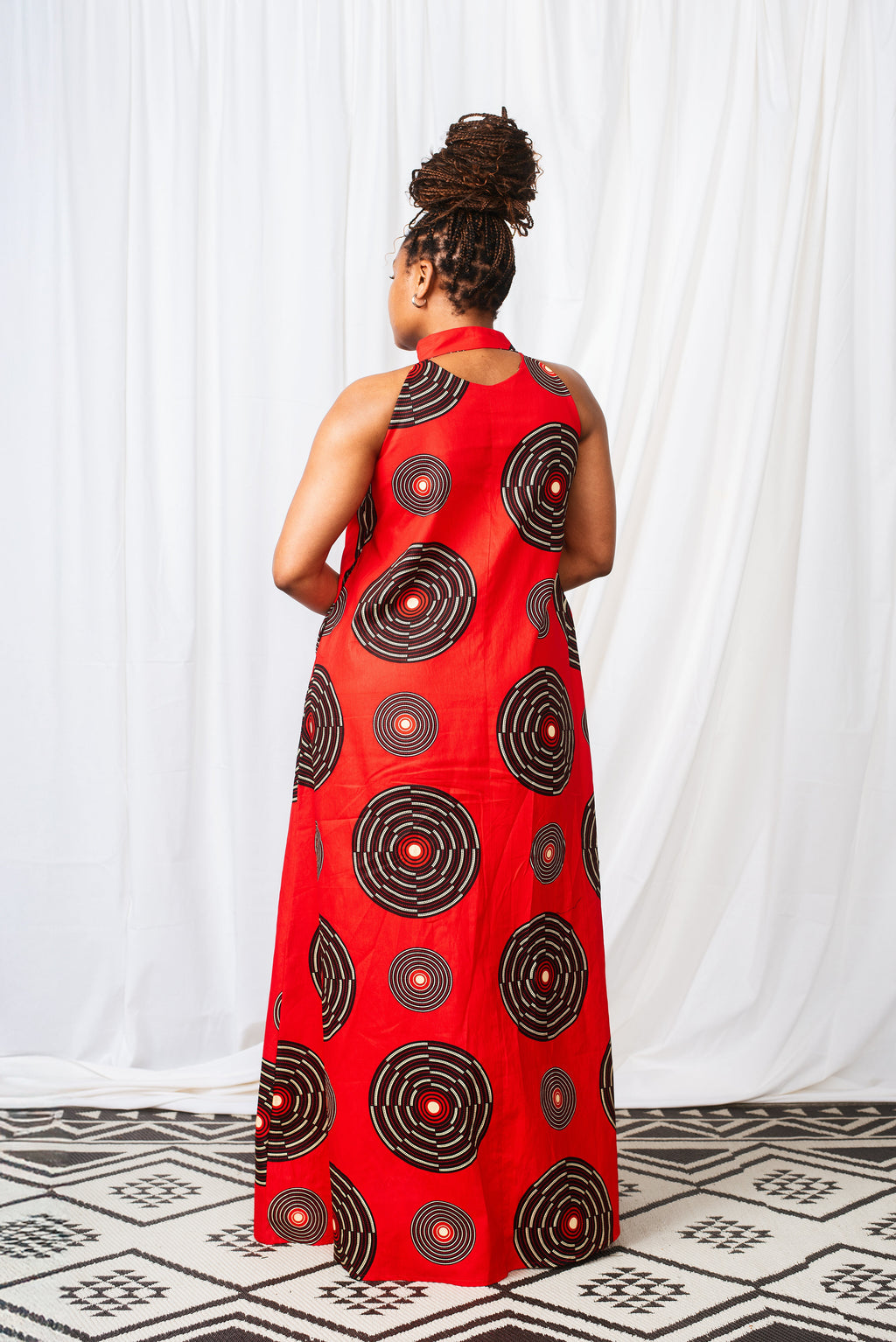 Women's Maasai Halterneck Zip Maxi Dress