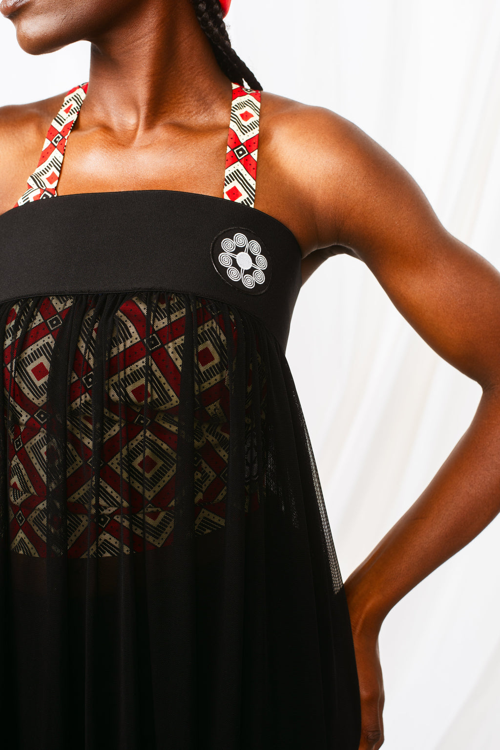 Women's Mesh Dress/Skirt - Black